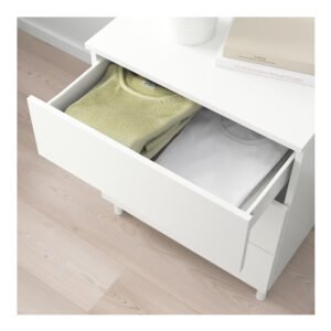 Chest Of 3 Drawers, White/fonnes White - Image 2