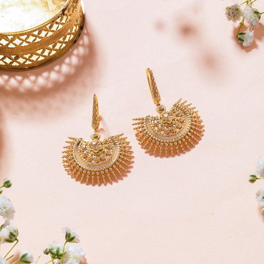 28_05 Chhavi's Jewels Bead Drop Dangler Earrings - Image 5