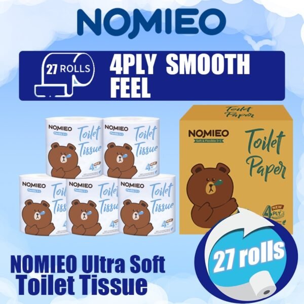 16939051320403-2-600x600-1 NOMIEO 4 Ply SOFT Toilet Paper Individually Wrap - Knapdirect