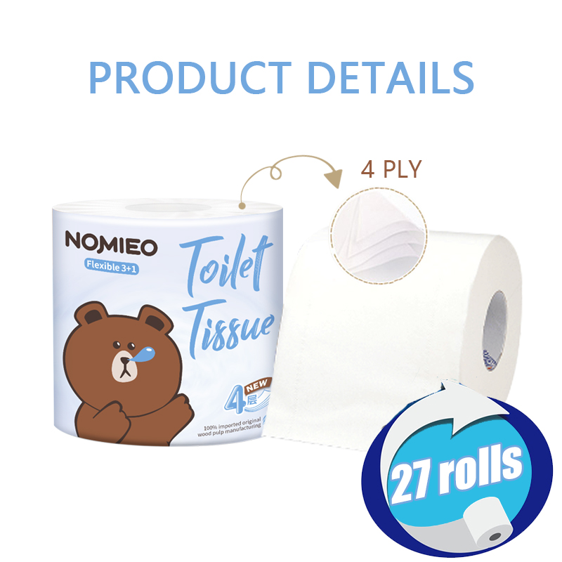 16939051320403-2 NOMIEO 4 Ply SOFT Toilet Paper Individually Wrap - Image 3